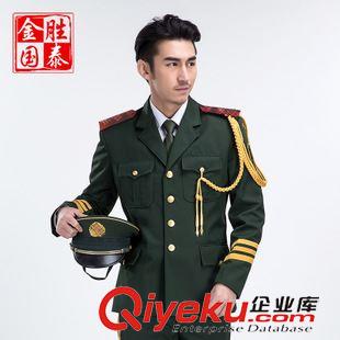 禮服 zp配發(fā) 陸軍士官禮服 gd毛料夏禮服橄欖綠軍裝表演服廠家直銷