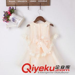 連衣裙 加工定制2015新品女童禮服超美披肩可愛童裝gd禮服裙公主連衣裙