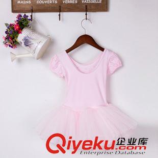 連衣裙 加工定制2015新品短袖圓領(lǐng)兒童芭蕾舞裙純棉舒適女童禮服公主裙原始圖片2