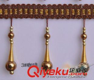 中檔花邊 廠家直銷 新品珠子花邊 珠子花邊 窗簾花邊家紡輔料批發(fā)原始圖片2
