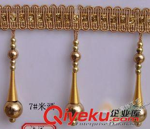 中檔花邊 廠家直銷 新品珠子花邊 珠子花邊 窗簾花邊家紡輔料批發(fā)原始圖片3
