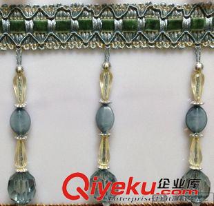 中檔花邊 【錦天】窗簾配件 水晶珠子 gd絨球 窗簾珠子花邊tj 玉石原始圖片3