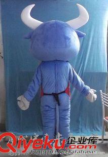 新年羊牛系列 卡通人偶卡通道具服裝動物模型十二生肖毛絨公仔卡通服裝水牛原始圖片3