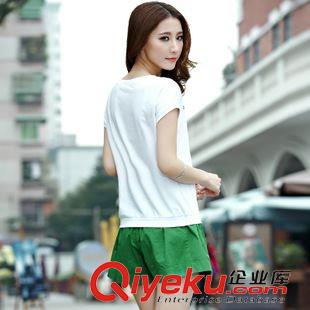 2015{zx1}款運動套裝短款 2015年歐洲站時尚運動服短袖短褲女款大碼休閑運動套裝女夏原始圖片3
