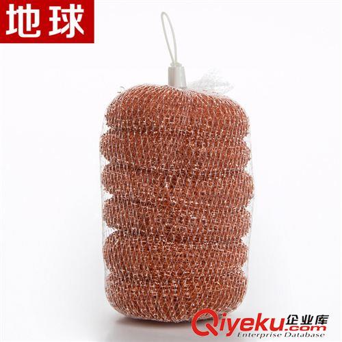網袋包裝 鋼絲球 地球不易生銹一根絲 6個鍍銅/網袋 鋼絲球 清潔球訂做原始圖片3