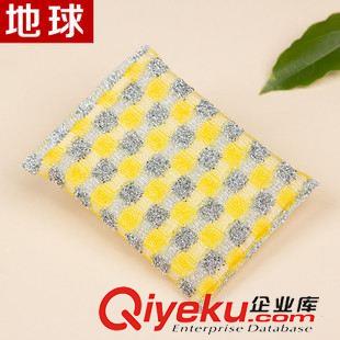 紙卡加復合袋包裝 地球22年廠家家務清潔用品 12PC塑料小方格蔥刷刷塊 高密度海綿擦原始圖片3