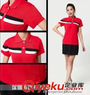 5001 翻領羽毛球服2015新款夏裝團購速干透氣男女款運動服上衣裙褲1516原始圖片2