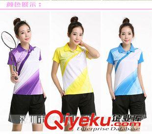 未分類(lèi) 供應(yīng)訂制羽毛球拉拉隊(duì)服短袖套裝排汗透氣速干訓(xùn)練服 gd羽毛球