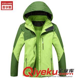 沖鋒衣登山服滑雪服 廠家zp戶外沖鋒衣女 三合一兩件套裝 抓絨內膽保暖定做批發原始圖片2