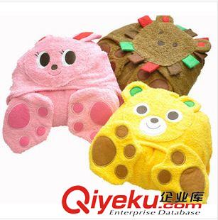 店長推薦 兒童浴衣 kk15GF-253  日本mikihouse全棉毛巾貼布繡卡通浴袍原始圖片2