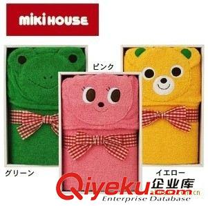 店長推薦 兒童浴衣 kk15GF-253  日本mikihouse全棉毛巾貼布繡卡通浴袍原始圖片3