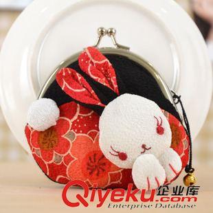 新品推薦 廠家直銷AB-6 和風布藝笑夢琉兔子哇口包玉兔硬幣包零錢包原始圖片2
