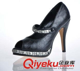30-59元 tj處理鞋粗跟細(xì)跟gd品質(zhì)歐美專柜貨高跟女單鞋魚嘴鞋