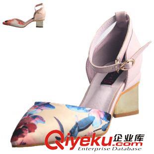 涼鞋 2015春季彩虹真皮涼鞋女天使翅膀鞋潮坡跟魚嘴鞋椴木防水臺鞋包郵