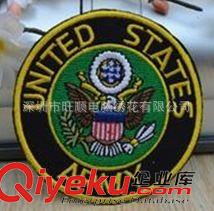 背膠徽章 深圳龍崗繡花廠動物系列圓形繡花章，時(shí)尚休閑服飾原始圖片2