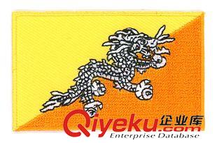 國(guó)旗繡花章 玻利維亞國(guó)旗繡花徽章，紅黃綠3色國(guó)旗刺繡徽章，國(guó)旗魔術(shù)貼徽章