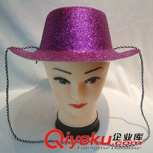 pvc帽子 批發(fā)黑色PVC帽子 黑色PVC帽子 金粉PVC帽子 PVC帽子原始圖片2