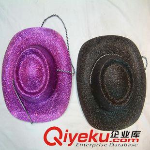 pvc帽子 批發(fā)黑色PVC帽子 黑色PVC帽子 金粉PVC帽子 PVC帽子原始圖片3