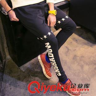 運動長褲 男士運動休閑褲 2015春秋針織棉衛(wèi)褲 外貿(mào)精品運動長褲一件代發(fā)