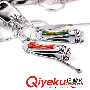 6月新款 1元店貨源批發 鑰匙扣指甲刀組合 挖耳勺鑰匙圈套裝 廠家批發F312原始圖片3