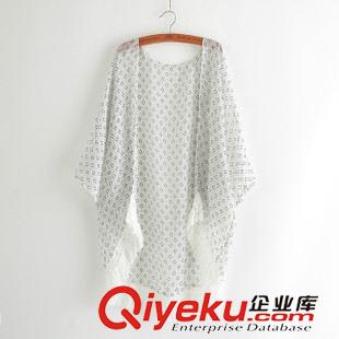 16-20新款 8XSY 歐洲站時(shí)尚新款 大象印花雪紡和服外套