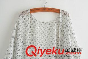16-20新款 8XSY工廠站時尚女裝 菱形圓點印花流蘇開衫和服原始圖片3