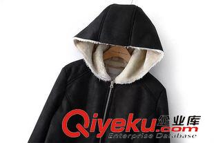 未分類 秋冬新款歐美dpZ家同款皮毛一體外套連帽修身羊羔毛連帽棉衣女