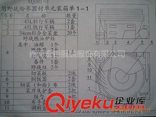 单兵宿营系统2型 连用野战给养器材单元（Ⅱ型）配件可单卖