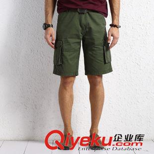 短褲 陀道休閑中腰直筒工裝褲多袋純棉男士七分褲夏季新款6826