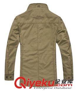 夾克 吉普馳/jeeprich休閑立領水洗加工男士修身中長版夾克8275款原始圖片2