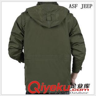 沖鋒衣 森林吉普FORESTjeep戶外 脫袖當馬甲 沖鋒衣 網布透氣 多口袋876原始圖片3