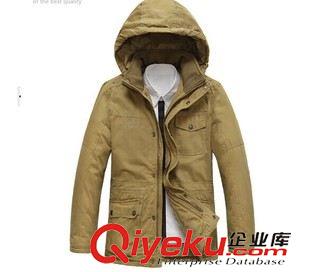 棉衣 純色中長款男式爸爸秋冬御寒棉衣 吉普盾加絨加大碼棉服外套812