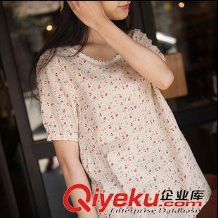4月爆款 夏季女裝t恤2015新款 韓范圓領(lǐng)寬松 百搭領(lǐng)口字母短袖T恤女