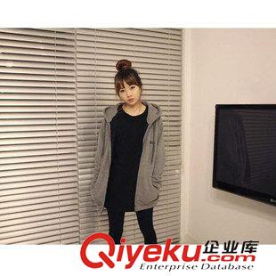 衛(wèi)衣 2015秋冬裝 大碼女裝學(xué)生休閑寬松加絨加厚衛(wèi)衣外套女開(kāi)衫原始圖片2