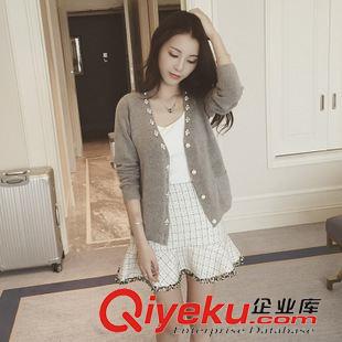 9.6 韓版時(shí)尚修身顯瘦假兩件 2015春秋裝新款女裝長袖拼接牛仔連衣裙