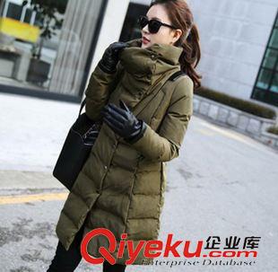 9.6 冬季韓版羽絨服2015新款加厚大碼修身中長款羽絨服女款外套顯瘦原始圖片3