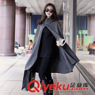 9.9 繭型中長款修身呢大衣加厚純色毛呢外套潮冬季新款韓版女裝a961#