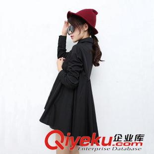 9.11 長袖襯衫女裝 2015秋裝胖MM新款孕婦裝娃娃衫不規(guī)則娃娃款原始圖片2