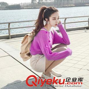 8.17 流蘇套頭秋冬款圓領(lǐng)短款毛衣女2015年韓版 學(xué)院風(fēng)休閑百搭 a789#原始圖片2