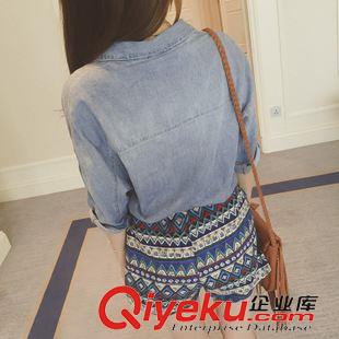 8.18 襯衣淺色牛仔襯衫外套女單排扣薄2015秋裝新款韓版上衣顯瘦a805#原始圖片3