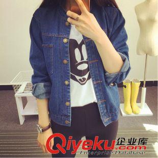 8.18 襯衣淺色牛仔襯衫外套女單排扣薄2015秋裝新款韓版上衣顯瘦a805#