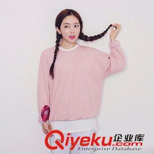8.24 百搭純色打底衫薄款竹節(jié)棉V領(lǐng)長袖T恤女2015女士秋裝i韓國a846#