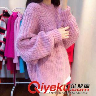 【毛衣】 寬松側(cè)開叉麻花毛線馬甲套頭毛衣針織背心女2015韓版秋新款a843#