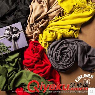 9月10號新款 2015廠家直銷 高xjb！純色超柔人字紋保暖圍巾披肩批發(fā)原始圖片2