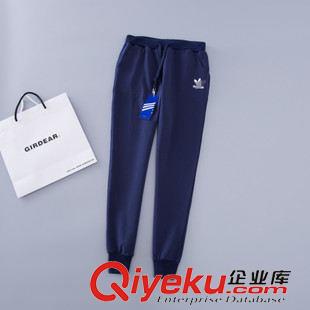 9月8號(hào)新款 2015韓版系帶抽繩口袋寬松休閑褲 小腳長(zhǎng)褲 哈倫女式衛(wèi)褲 批發(fā)原始圖片3
