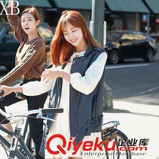 9-18上新 XB 秋裝新款機車皮衣女韓版PU皮外套短款小外套女式馬甲背心