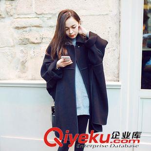 秋季外套 XB TAKIYAS SHOP{dj2}CHL*E原版定制氣質(zhì)包邊斗篷式翻領大衣原始圖片3