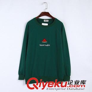 衛(wèi)衣 2015韓版新款女裝小清新刺繡印花套頭長(zhǎng)袖純棉衛(wèi)衣女式上衣原始圖片2