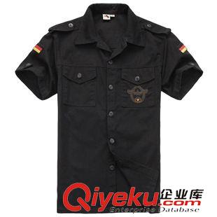 短袖襯衫 批發(fā)供應(yīng)熱銷(xiāo)產(chǎn)品戶外服裝8012男式襯衫 德軍綠色短袖襯衫