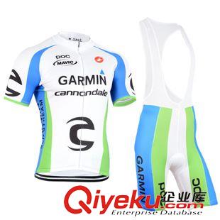 背帶短袖套裝 2015garmin-cannondale佳明佳能戴爾騎行服背帶短套裝速干衣褲